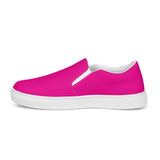 Rad Palm Pink Women’s Slip-On Canvas Shoes