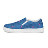 Load image into Gallery viewer, Rad Palm Party Like A Flockstar Blue Women’s Slip-On Canvas Shoes